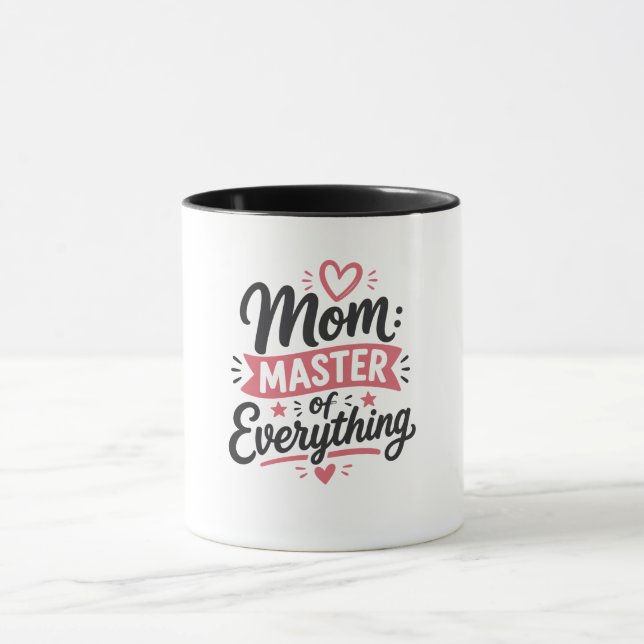 mamma mästare på allt mors dag present enkel mugg (Center)