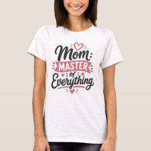mamma mästare på allt mors dag present enkel t shirt
