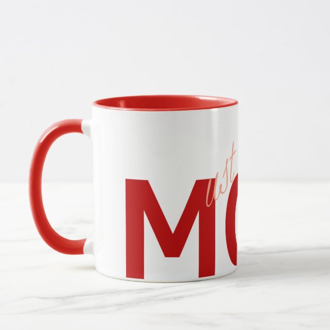 MAMMA (måste lyda mig) Red Mugg (Vänster)