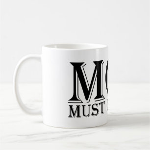 MAMMA (måste lyda mig) Satt Black Kaffemugg