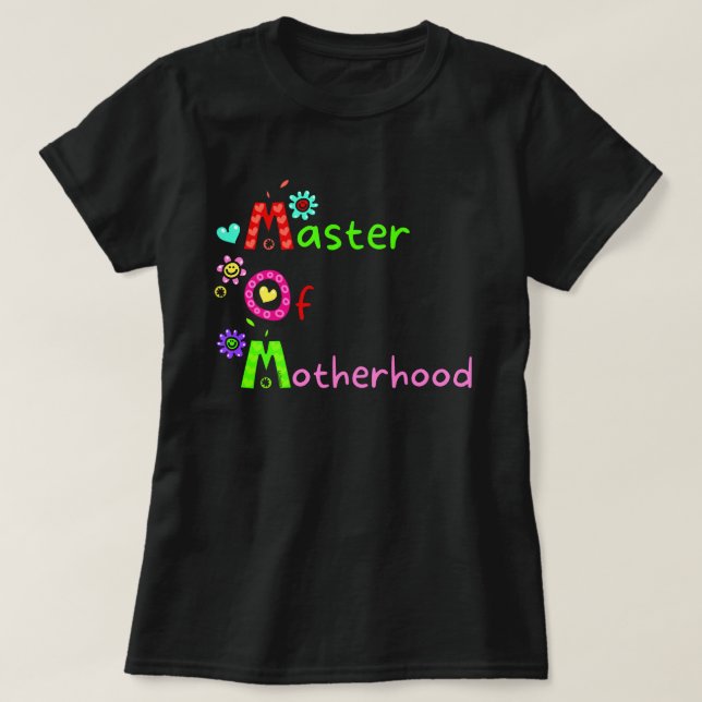 MAMMA MASTER AV MODERSKAP, LUNGA mors dag T Shirt (Design framsida)