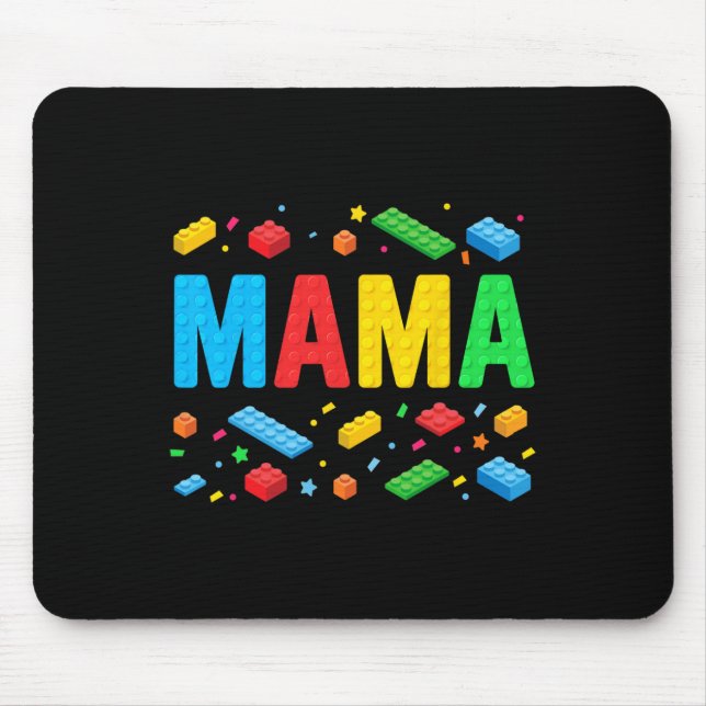 Mamma Master Builder Bygger brickblock Funny M Musmatta (Framsidan)