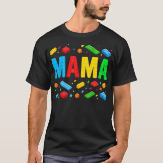 Mamma Master Builder Bygger brickblock Funny M T Shirt