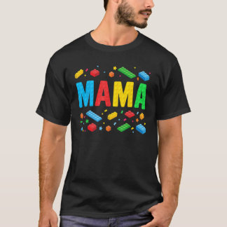 Mamma Master Builder Bygger brickblock Funny M T Shirt