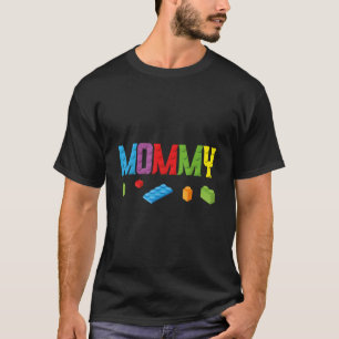 Mamma Master Builder Bygger Tegelstenar Block Fami T Shirt