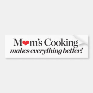 Mamma matlagning gör allt bättre bildekal