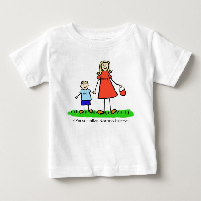 Mamma & Me Boy - Blond Mor & Son Shirts Tee Shirt (Framsida)