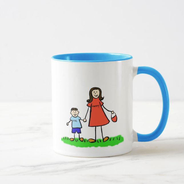 Mamma & Me Mugg (Brunette utan titel) (Höger)