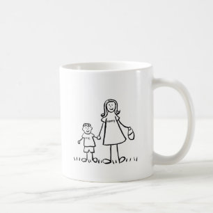Mamma & Me Mugg (Teckning utan rubrik)