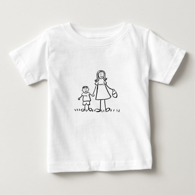 Mamma & Me T-Shirt (Teckning utan rubrik) (Framsida)