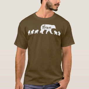 Mamma med 5 Roligt gåva från Mamma Mor med fem Ung T Shirt