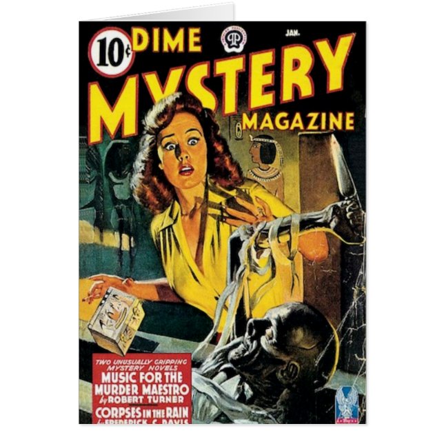 Mamma med en knivar hälsningskort (Framsidan)