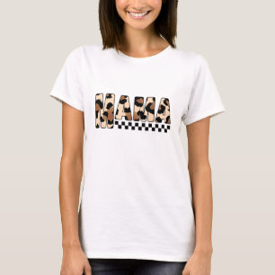 Mamma med färg t-skjorta med Djurens färg T Shirt