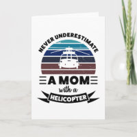 Mamma med helikopter Roligt present till mamma Kvi