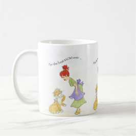 Mamma med katt kaffemugg