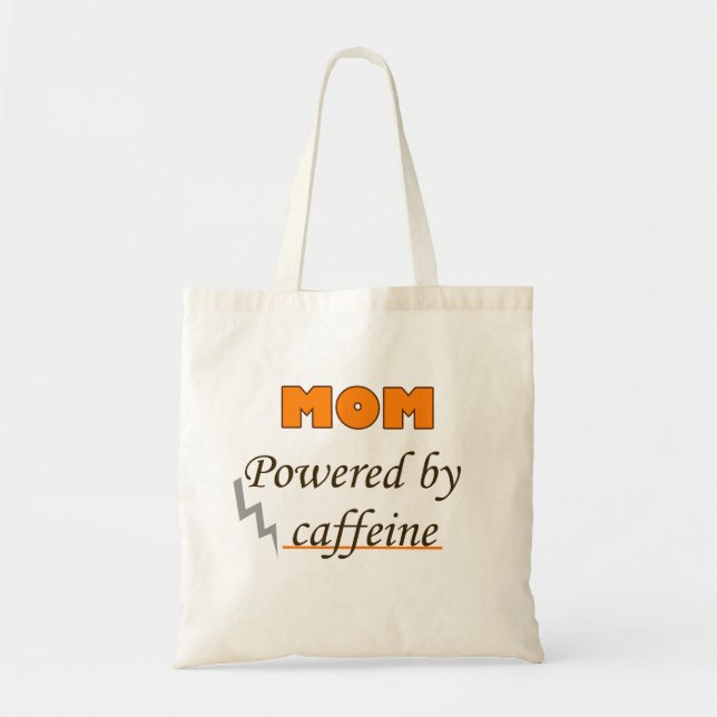 Mamma med koffein i drift tygkasse (Framsidan)