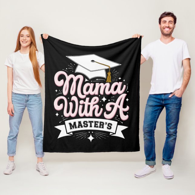Mamma med magisterexamen examen mamma fleecefilt (På plats)