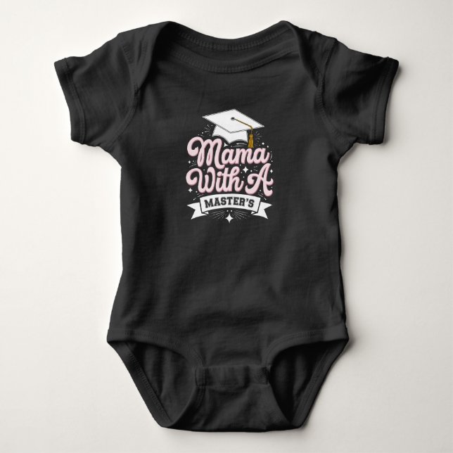 Mamma med magisterexamen examen mamma t shirt (Framsida)