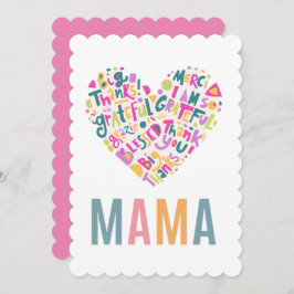 Mamma med platta Tack