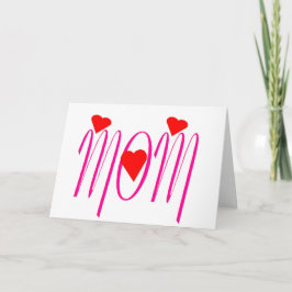 Mamma med röda örter kort