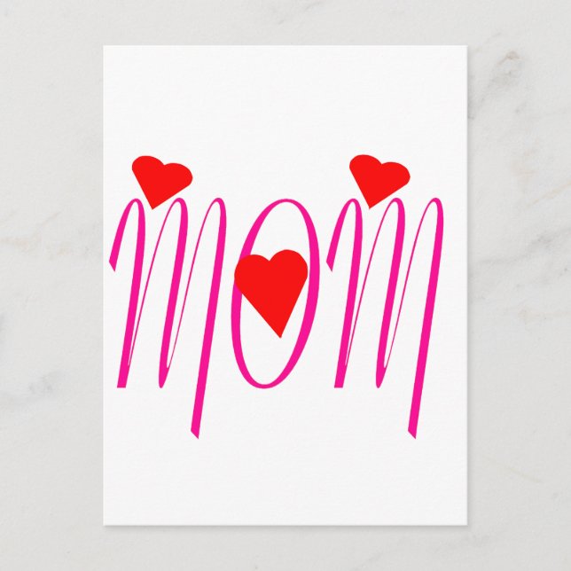 Mamma med röda örter vykort (Framsida)