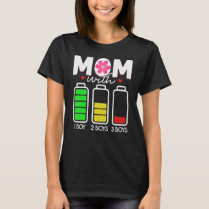 Mamma med tre socklar, tom Mamma med 3 son T Shirt