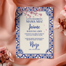 Mamma Mia Baby Shower Körsbärsblommor