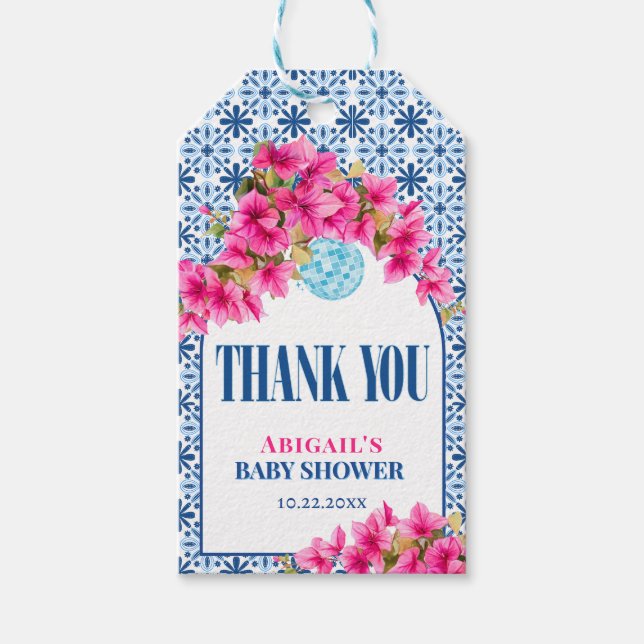 Mamma Mia Baby Shower Presentetikett (Framsidan)