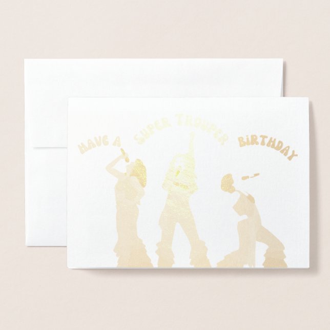 Mamma Mia Birthday Card! Folierat Kort (Framsida med kuvert)