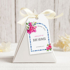 Mamma Mia Blommigt Mediterranean Italy Baby Shower Presentetikett