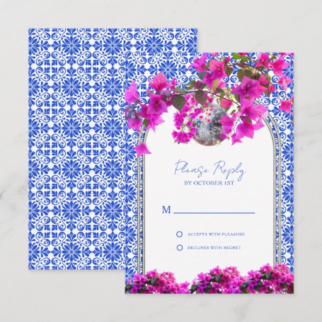 Mamma Mia Bröllopsfest RSVP-kort OSA Kort (Fram/baksida)