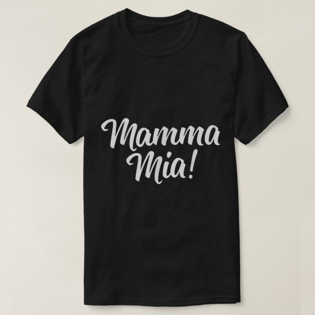 Mamma Mia Cute Italia T Shirt (Design framsida)