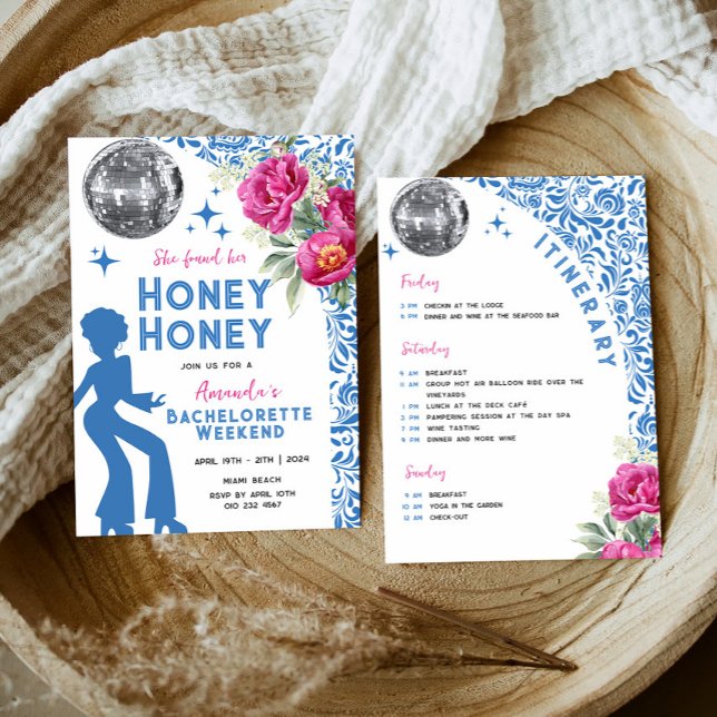 Mamma mia Dancing Queen Bachelorette Itinerary Inbjudningar (Skapare uppladdad)