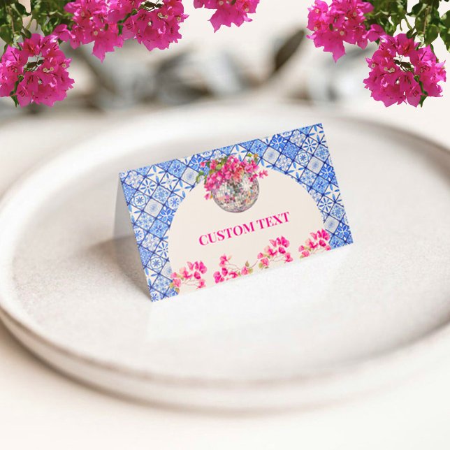 mamma Mia Disco Placeringskort (Mamma Mia Disco Place Card)
