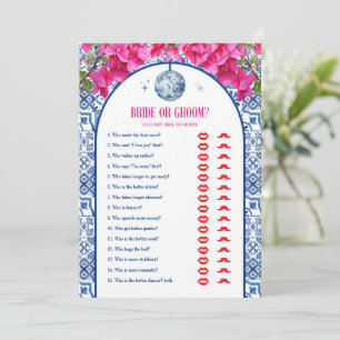 Mamma Mia Hen Party Bride eller Groom Game Cards Inbjudningar