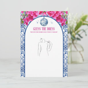 Mamma Mia Hen Party gissar att predikens spelkort Inbjudningar