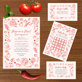  | Mamma Mia Italian Baby Shower Pappersservett