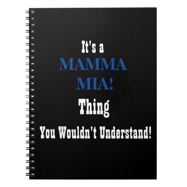 Mamma Mia! Journal Anteckningsbok (Framsidan)