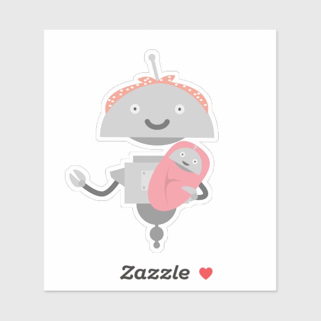 Mamma Mia med Baby Mia Klistermärken (Ark)