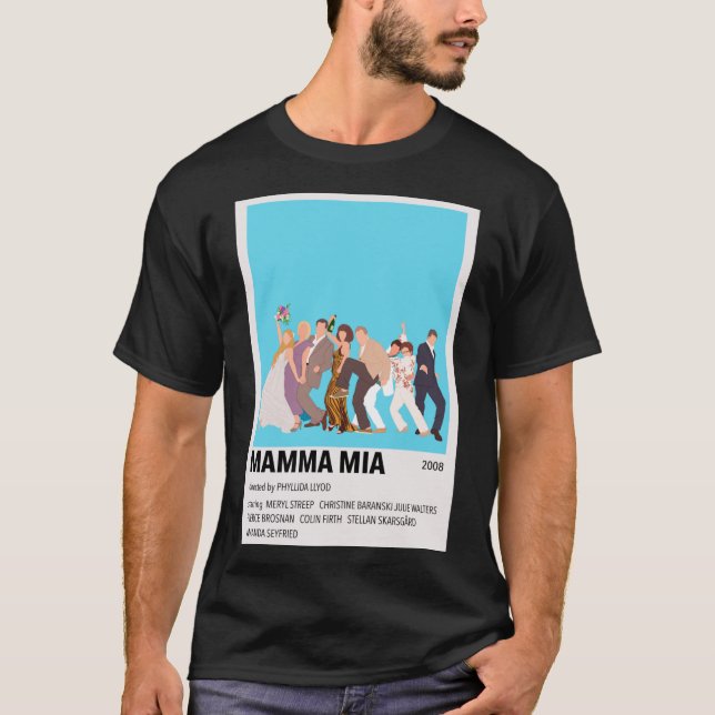 Mamma Mia Minimalist Poster Classic T-Shirt (Framsida)