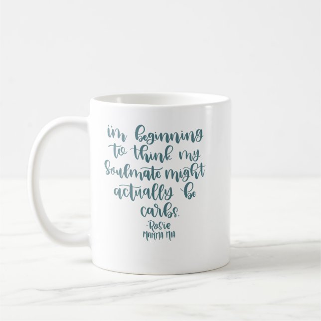 mamma Mia Quote Kaffemugg (Vänster)