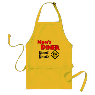 Mamma Middag Bra Grub Retro Art Apron Förkläde