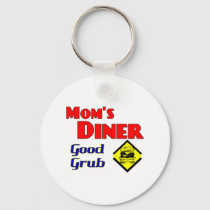 Mamma Middag Bra Grub Retro Restaurant Nyckelring