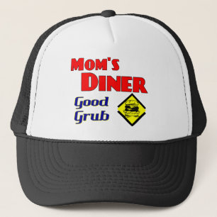 Mamma Middag Bra Grub Retro Restaurant Truckerkeps