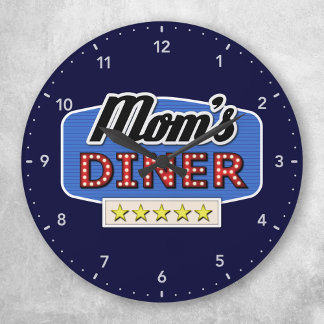 Mamma Middag - Kitchen Wall Clock Stor Klocka
