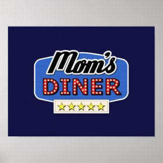 Mamma Middag - Roligt Mamma Life Kitchen Wall Art Poster