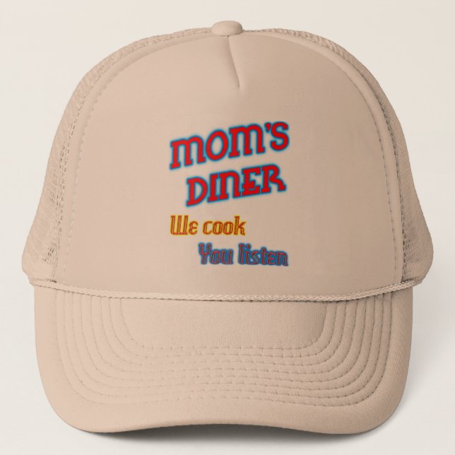 Mamma Middag we Cook You Lyssna Funny Hat Keps (Framsida)