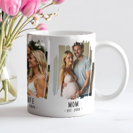 Mamma Milstolpar Bilder & År Anpassad Text Present Kaffemugg