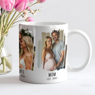 Mamma Milstolpar Bilder & År Anpassad Text Present Kaffemugg