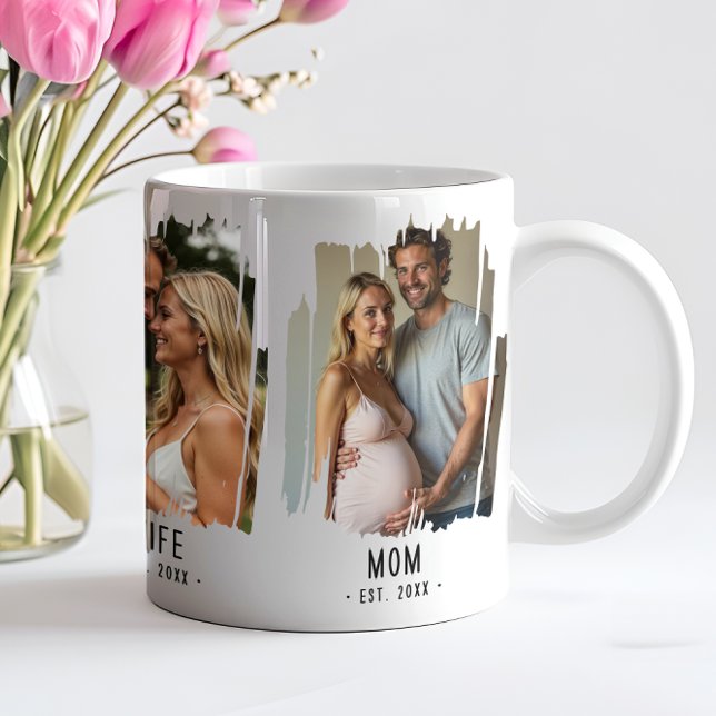 Mamma Milstolpar Bilder & År Anpassad Text Present Kaffemugg (Skapare uppladdad)